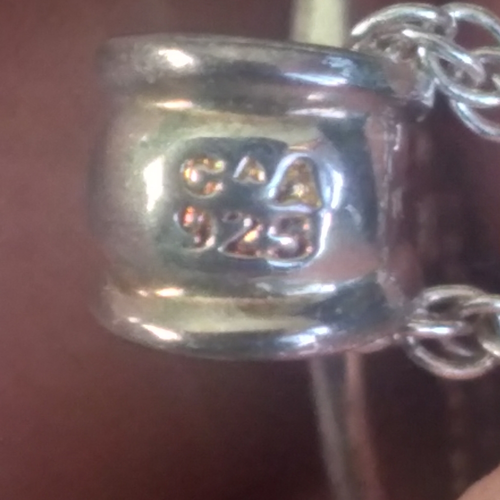Vintage .925 Silver Flower of Life Pendant Engraved Script Necklace - Picture 8 of 11